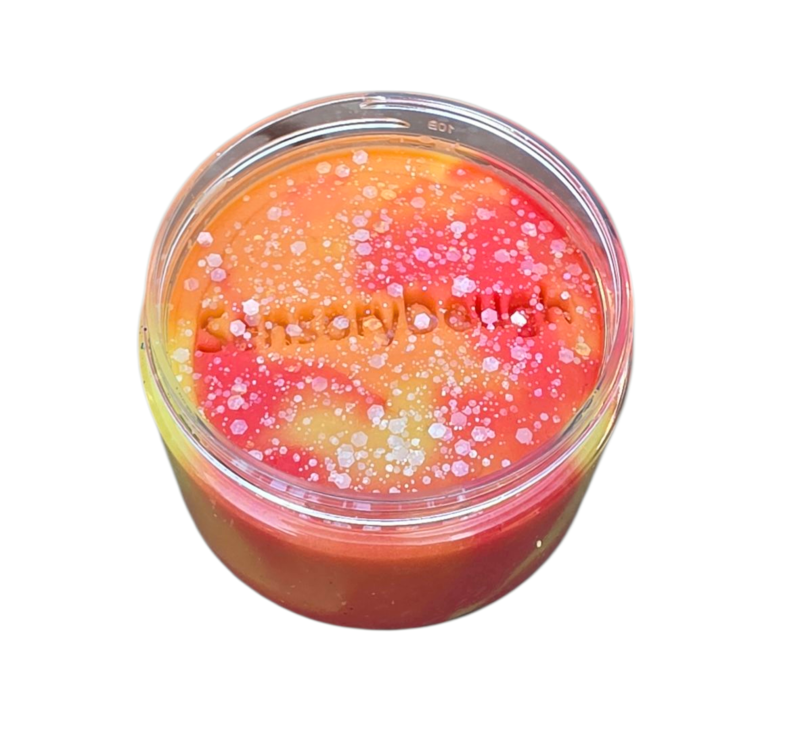 Senorydough Pâte à modeler avec paillettes Jaune:rouge:orange 2