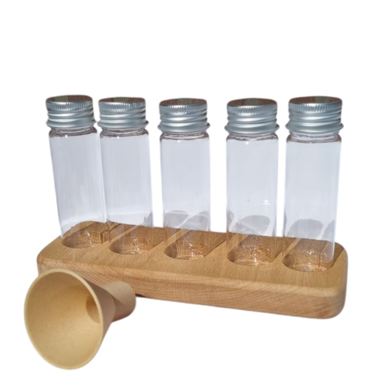 Kiddi Support en bois pour Jeu de potions magique 5 tubes