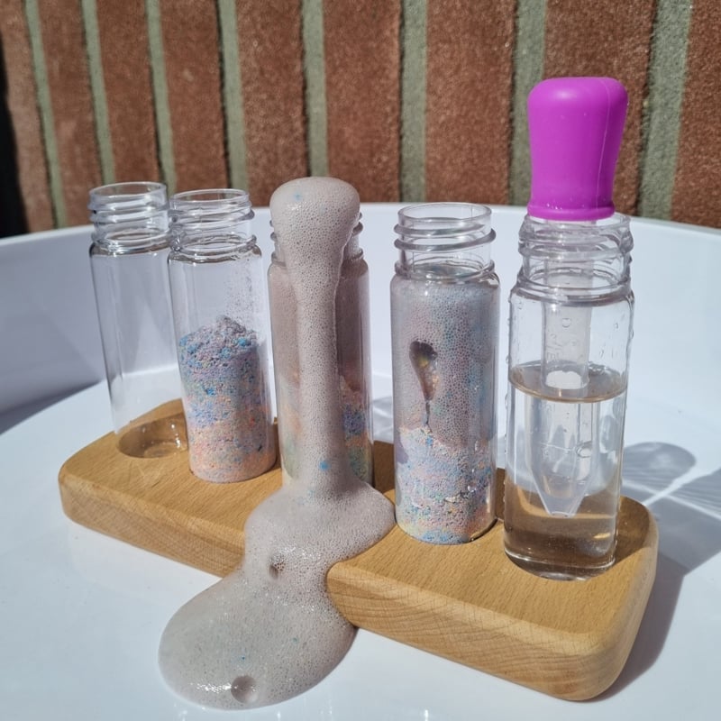 (Kiddi Support en bois pour Jeu de potions magique 5 tubes