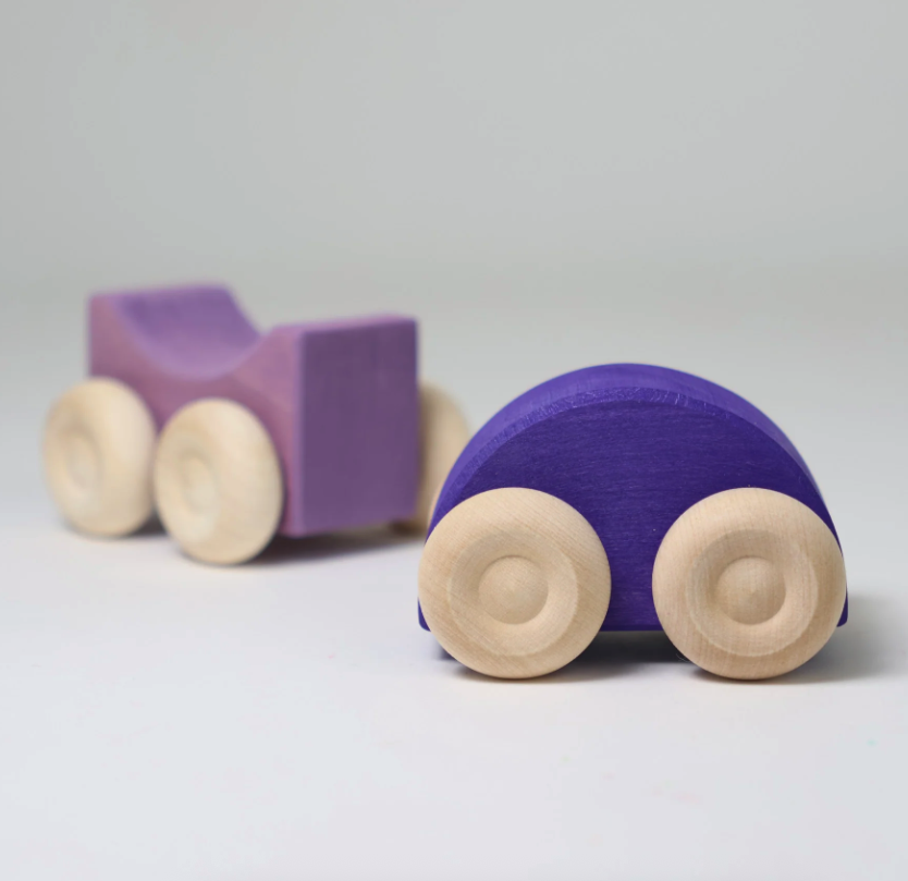 Voitures empilables violettes Grimms3