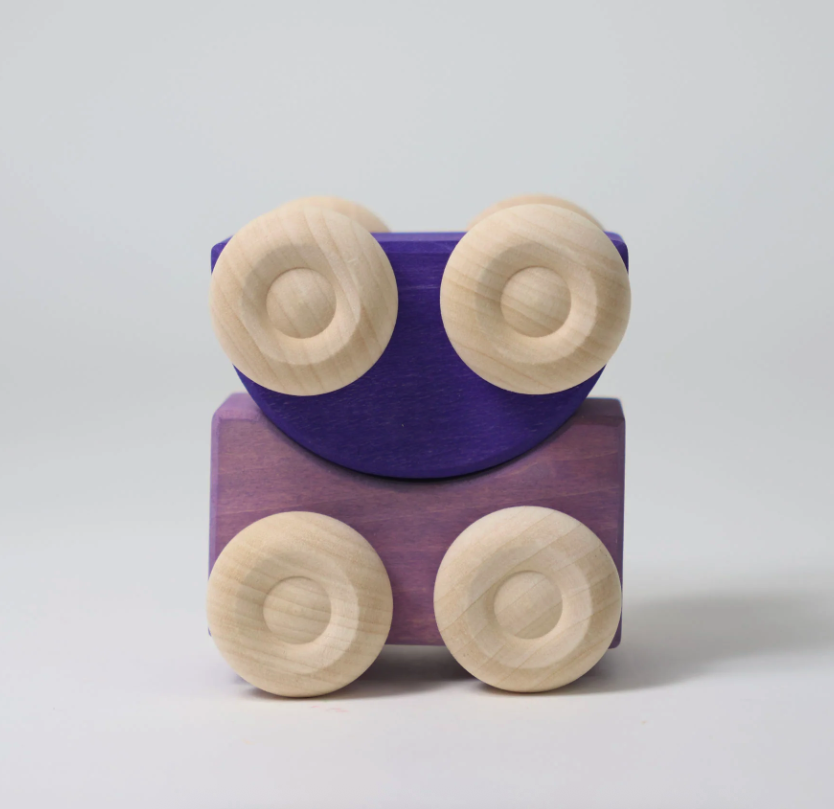 Voitures empilables violettes Grimms2