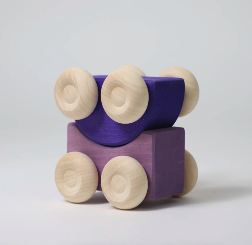 Voitures empilables violettes Grimms4