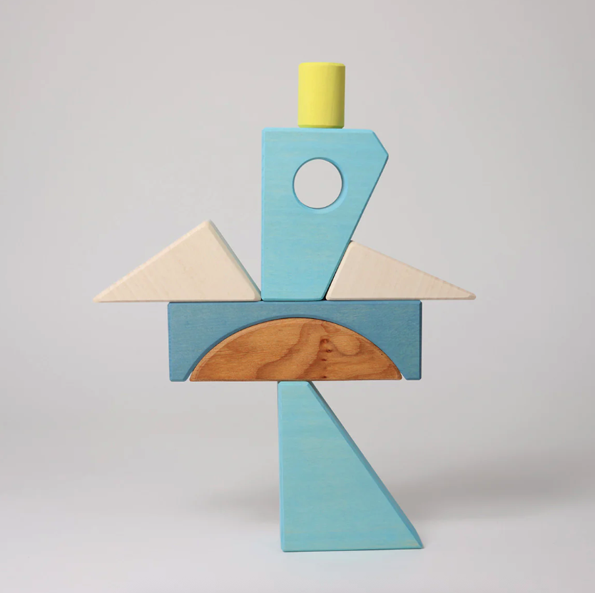 Jeu de construction puzzle Bateau bleu Grimms4