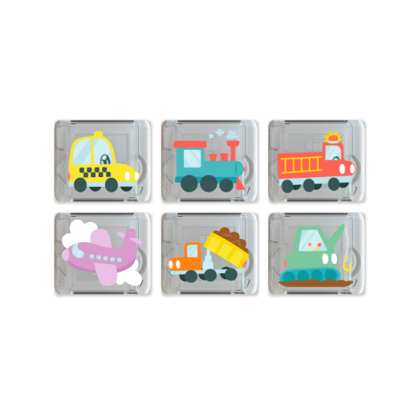 Glo Pals Cubes lumineux Voitures - Lot de 6