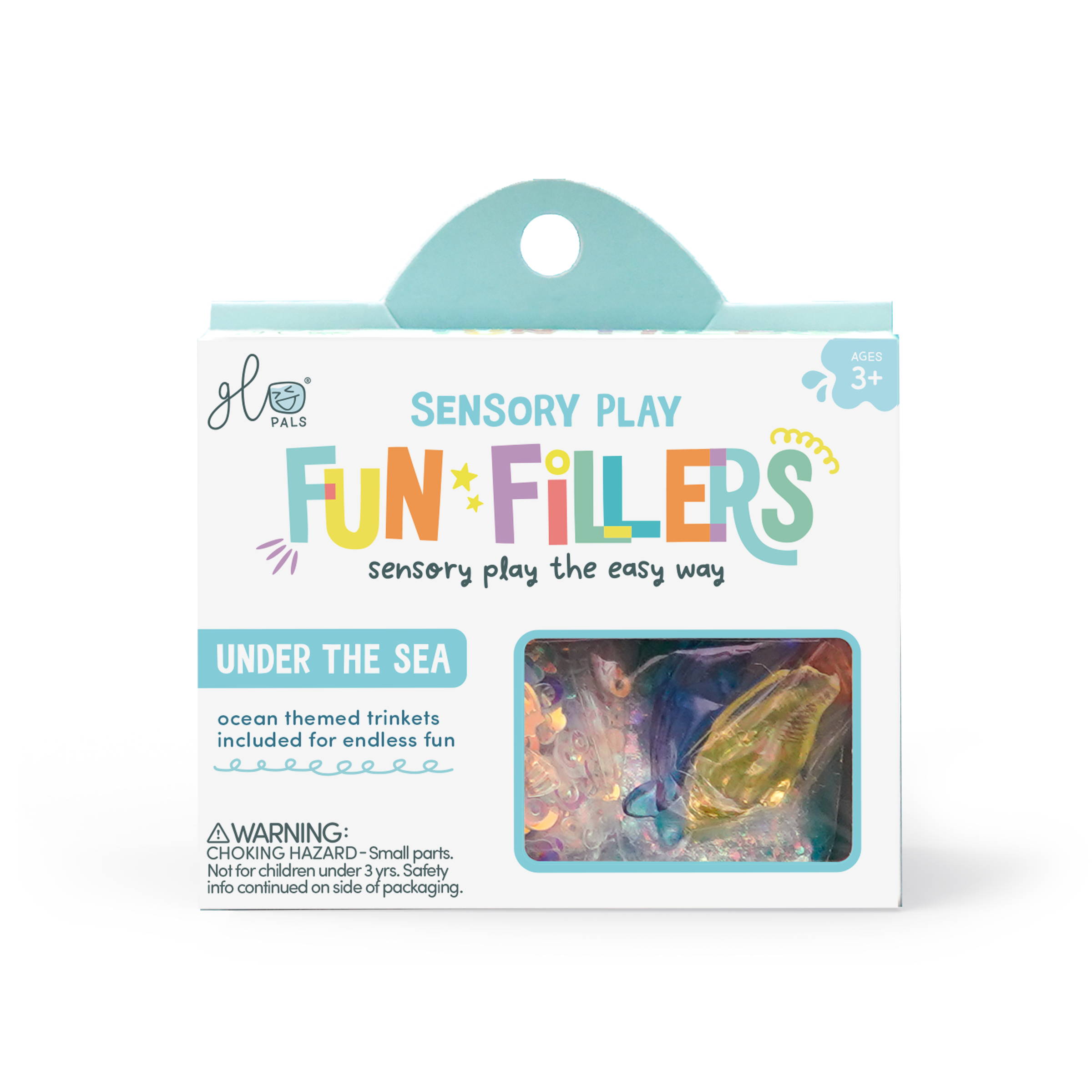 Glo Pals Fun Fillers pour bouteille et jeu sensoriel - Océan1