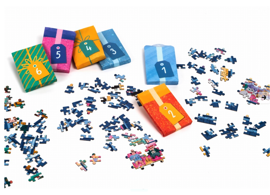 Calendrier de lAvent Fenêtres - 24 puzzles de 50 pièces1