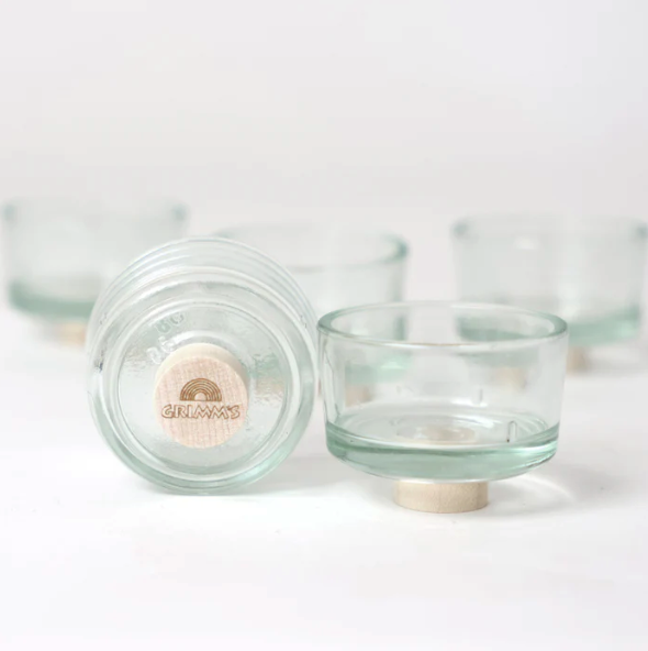 Grimms Bougeoirs en verre pour couronne de célébration - Lot de 5 5