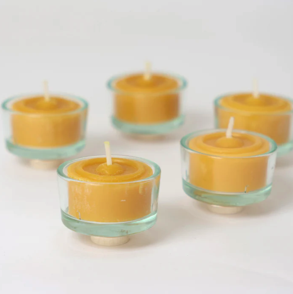 Grimms Bougeoirs en verre pour couronne de célébration - Lot de 5 3