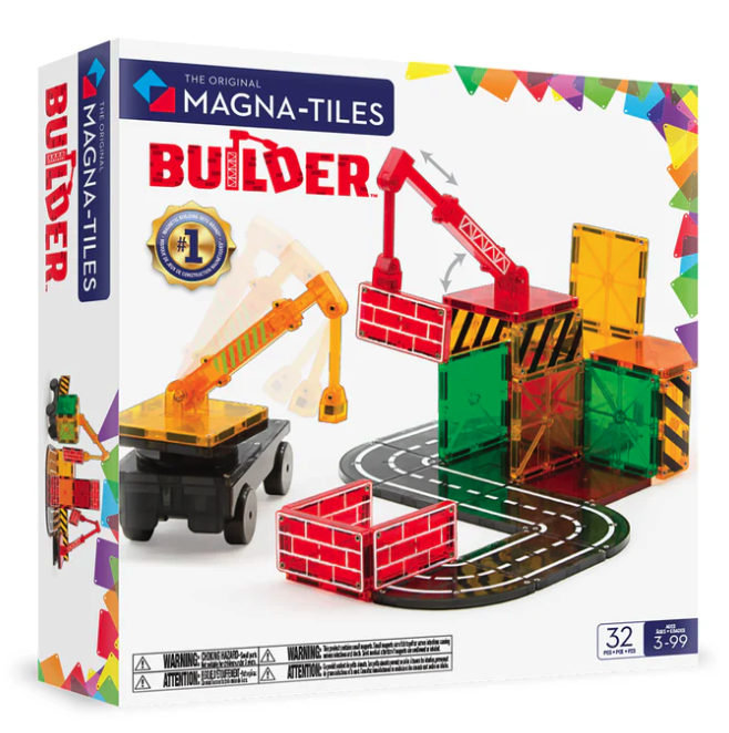 Magna Tiles Jeu magnétique - Construction Lot de 32 pièces10