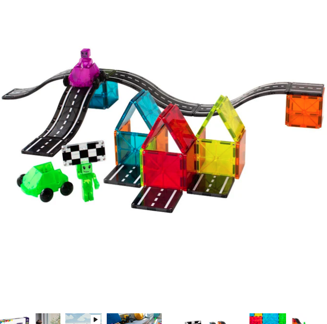 Magna Tiles Jeu magnétique Route Downhill Duo - 40 pièces7