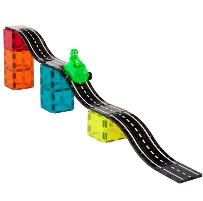 Magna Tiles Jeu magnétique Route Downhill Duo - 40 pièces8