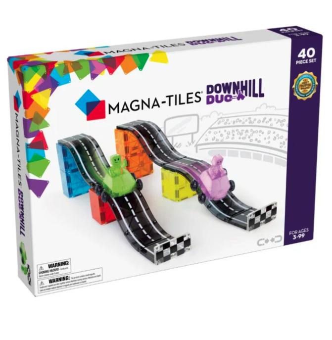 Magna Tiles Jeu magnétique Route Downhill Duo - 40 pièces1