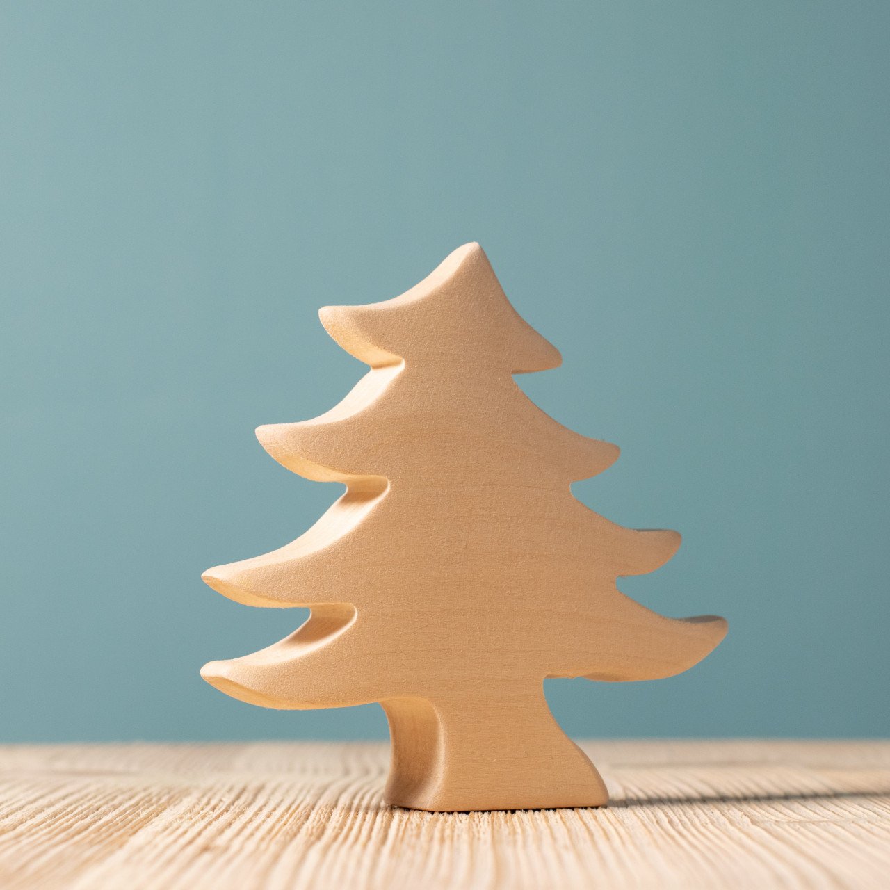 BumbuToys Petit sapin en bois naturel
