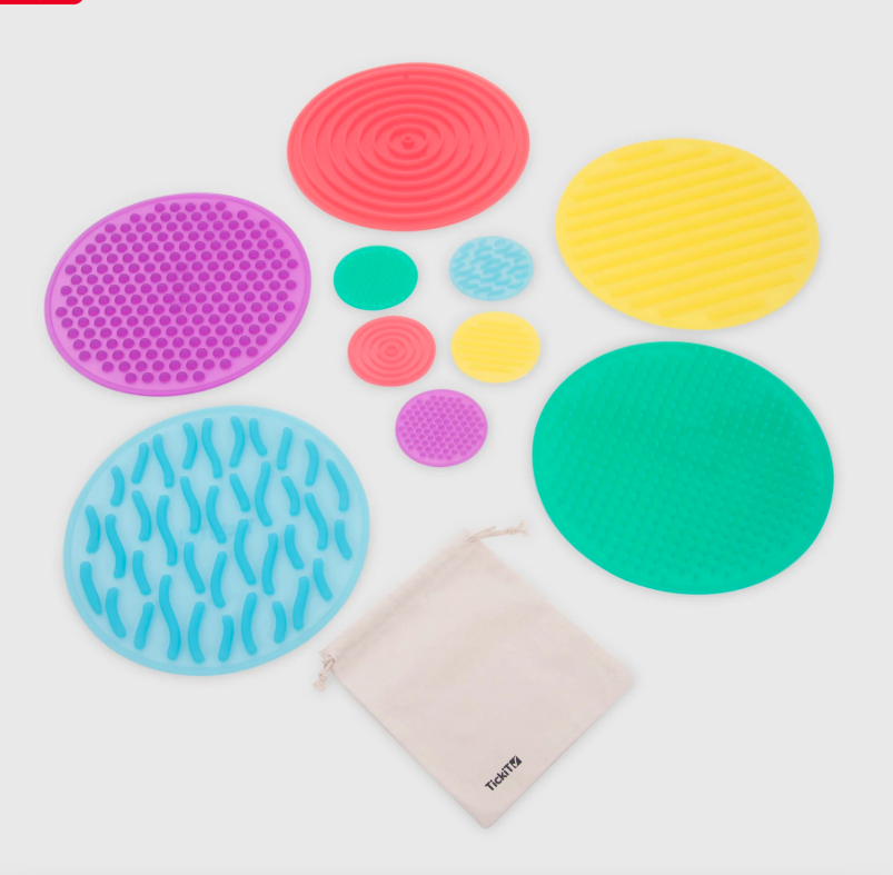 Tickit Ensemble de cercles sensoriels SiliShapes® - Lot de 105