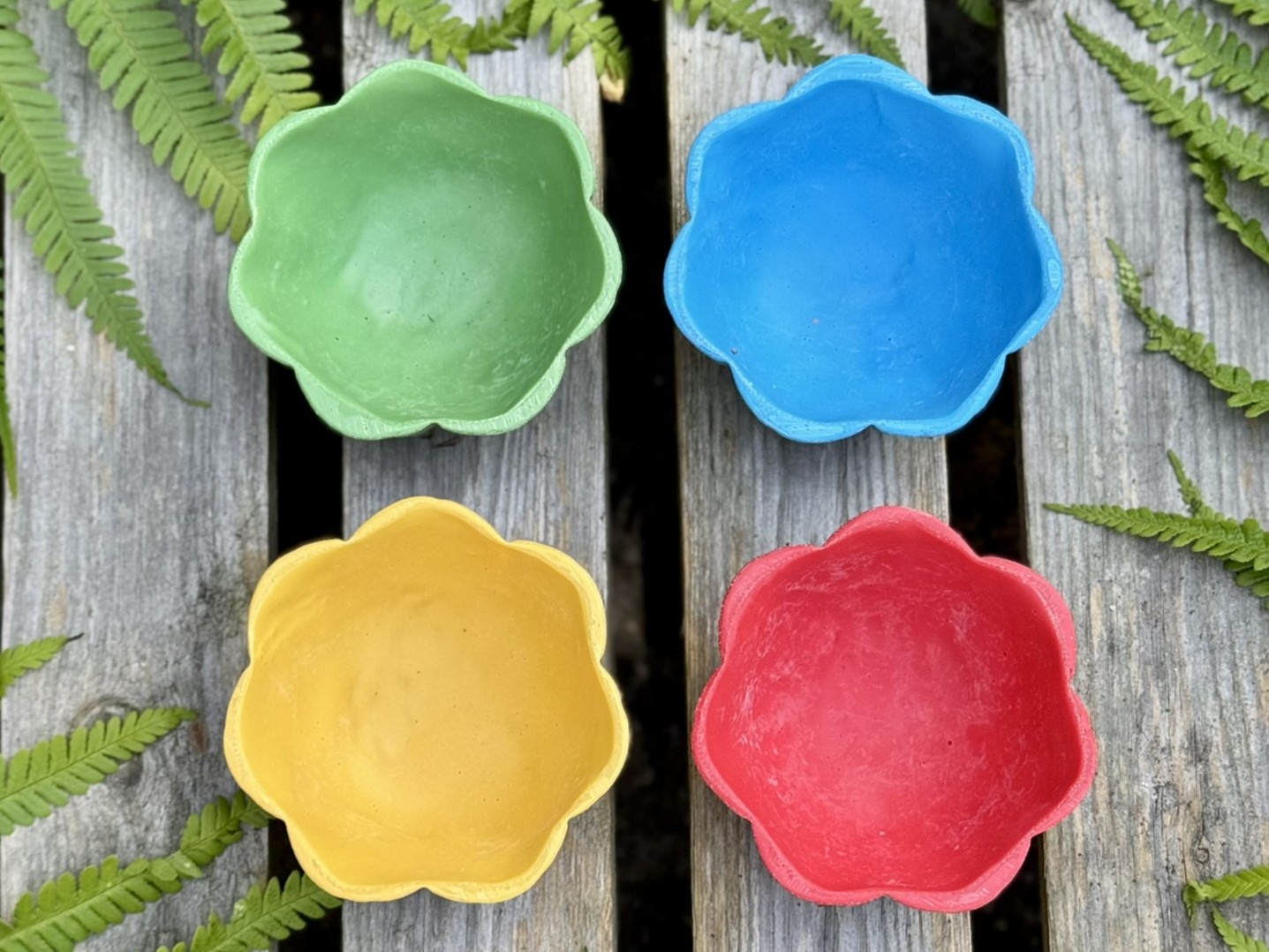 Yellow Door Bols en forme de Fleurs - Lot de 42