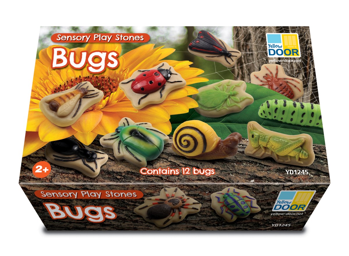Yellow Door Pierres sensorielles Insectes - Lot de 153