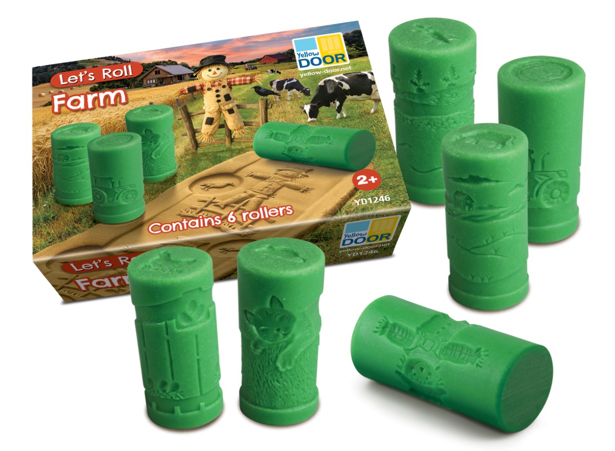 Yellow Door Rouleaux tampons le Ferme - Lot de 6 7
