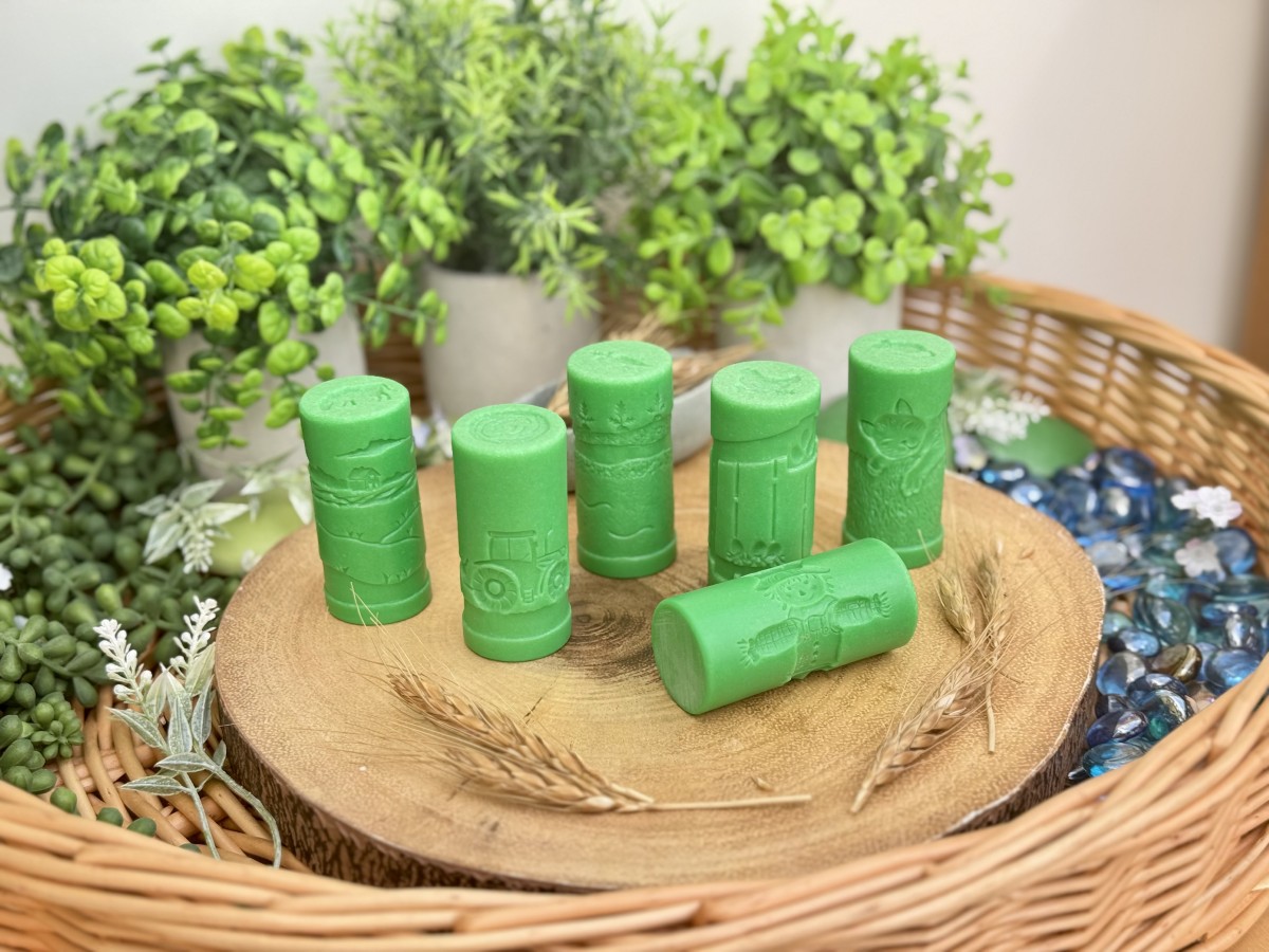Yellow Door Rouleaux tampons le Ferme - Lot de 6 1