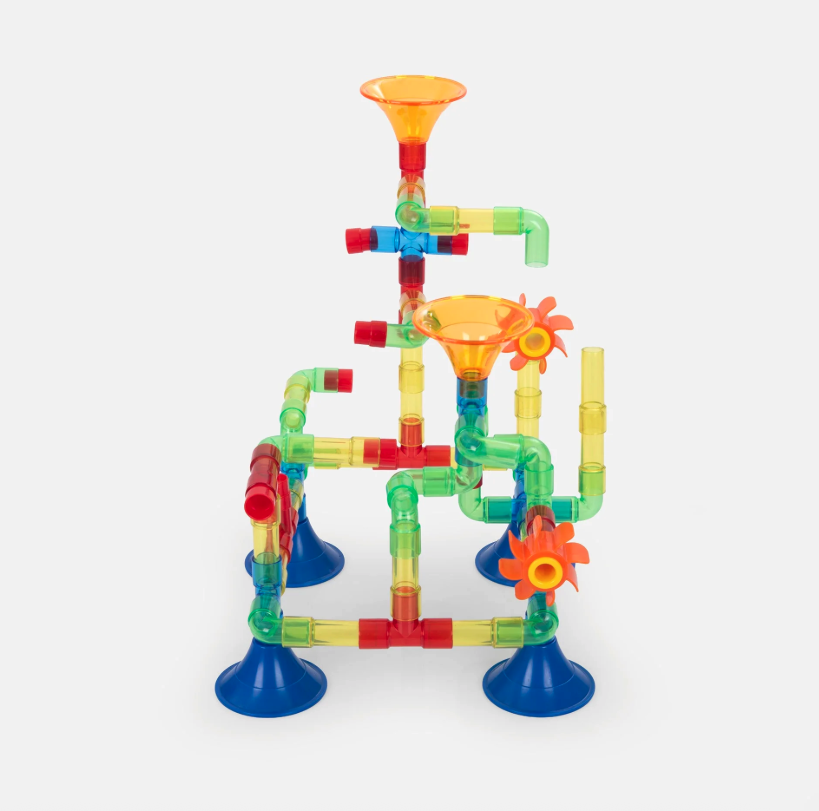 Tickit Tuyaux colorés translucides pour jeu d’eau - Lot de 7510