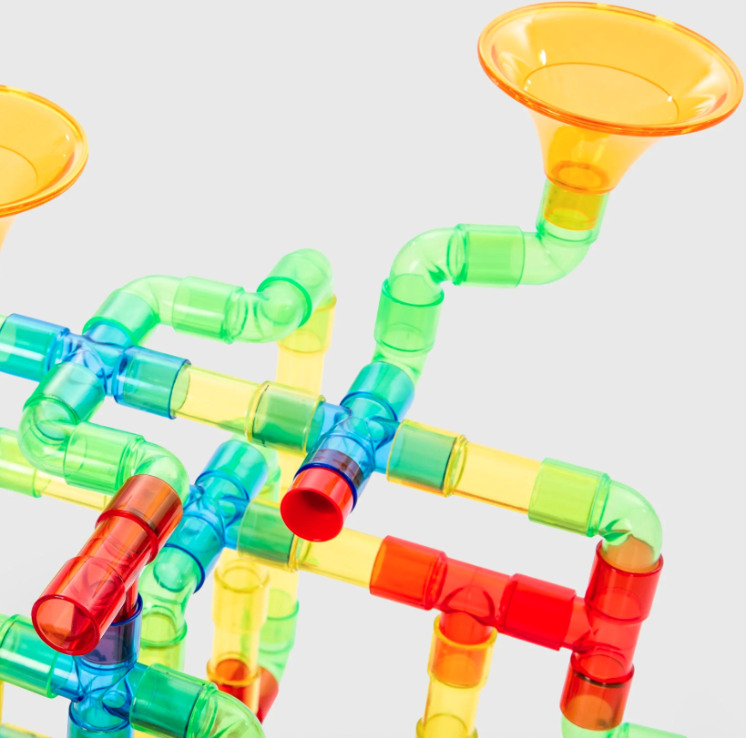 Tickit Tuyaux colorés translucides pour jeu d’eau - Lot de 758