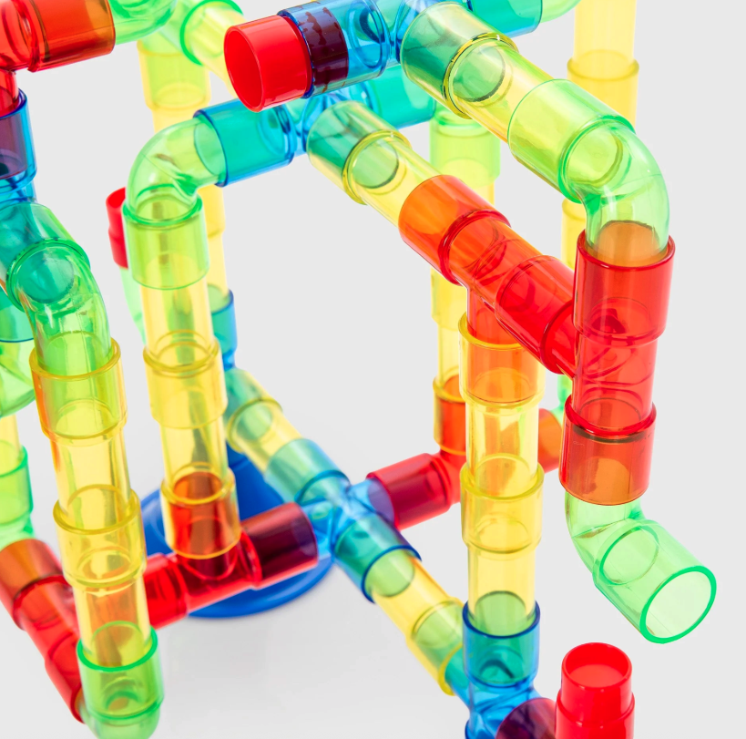 Tickit Tuyaux colorés translucides pour jeu d’eau - Lot de 756
