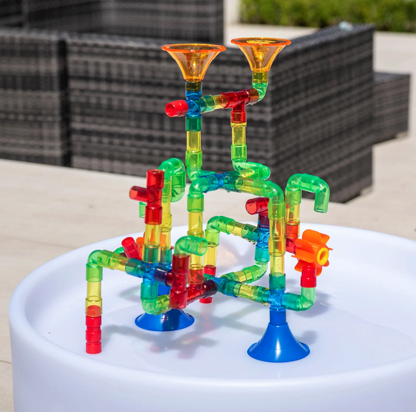Tickit Tuyaux colorés translucides pour jeu d’eau - Lot de 755