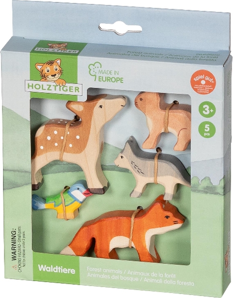 Holztiger Les animaux de la forêt - Lot de 5