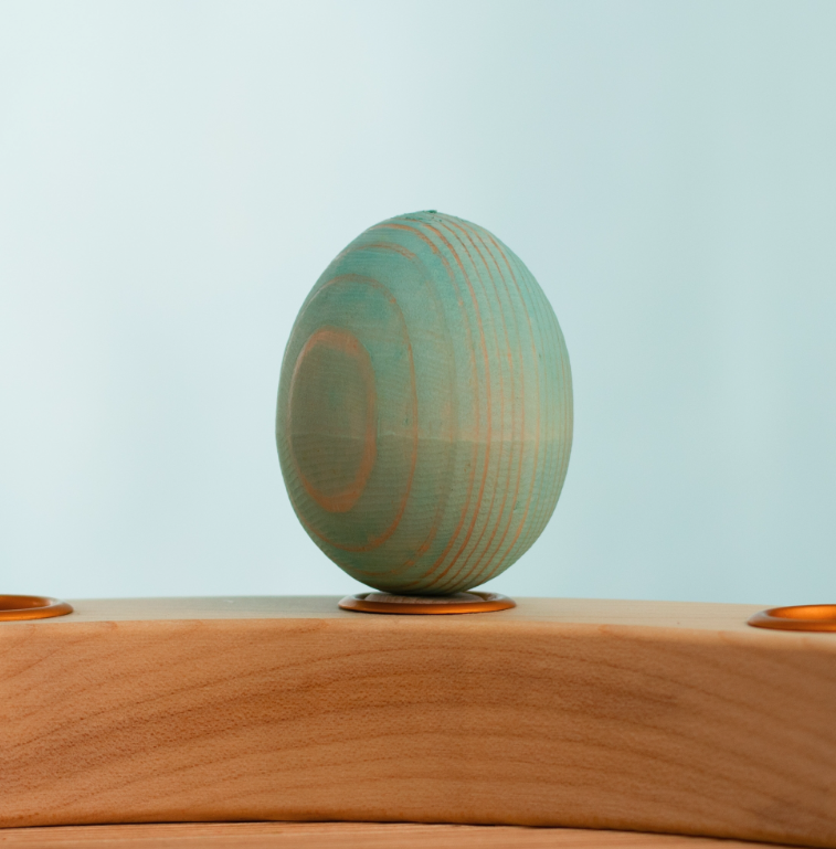 BumbuToys Figurine en bois pour couronne de célébration - Oeuf bleu5