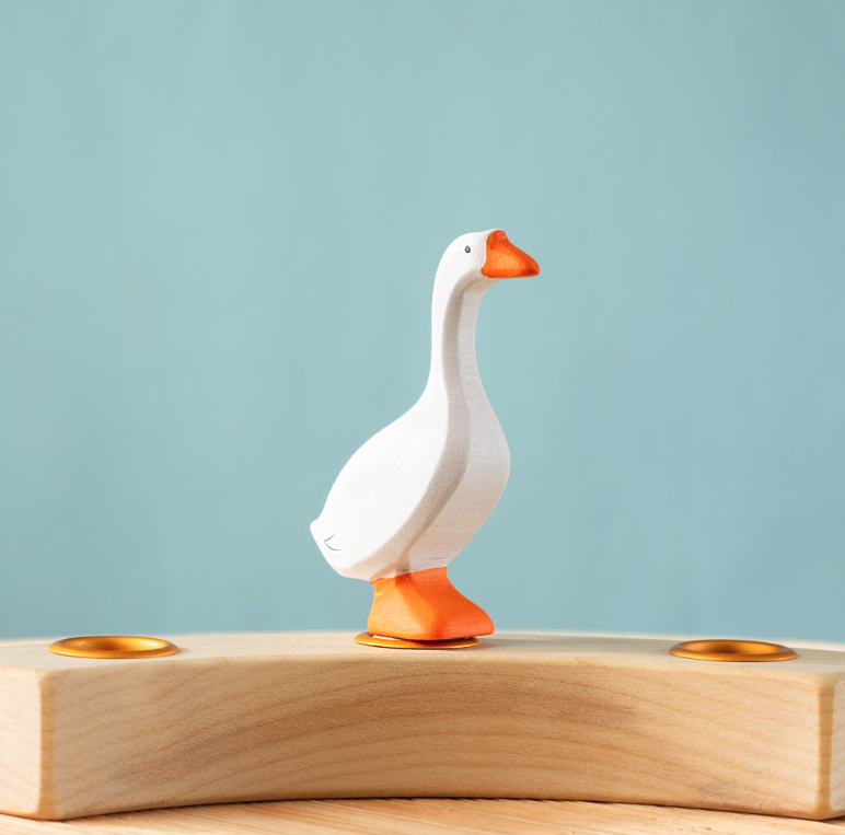 BumbuToys Figurine en bois pour couronne de célébration - Oie4