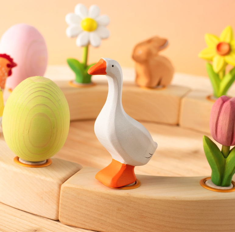BumbuToys Figurine en bois pour couronne de célébration - Oie5