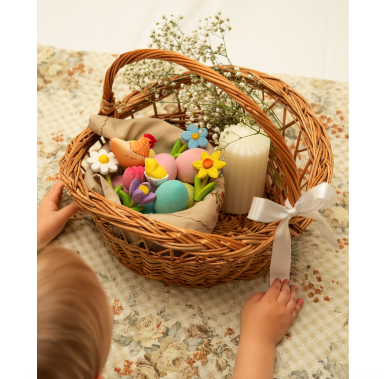 BumbuToys Figurine en bois pour couronne de célébration - jonquille5