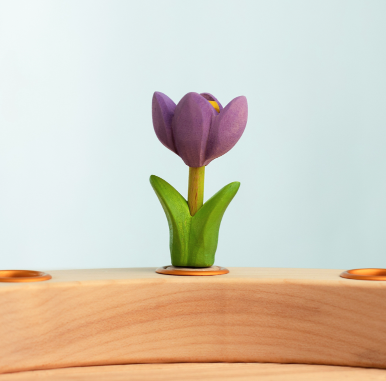 BumbuToys Figurine en bois pour couronne de célébration - crocus2