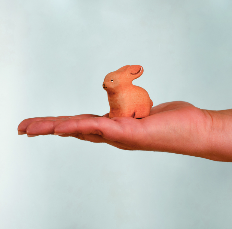 BumbuToys Figurine en bois pour couronne de célébration - lapin2