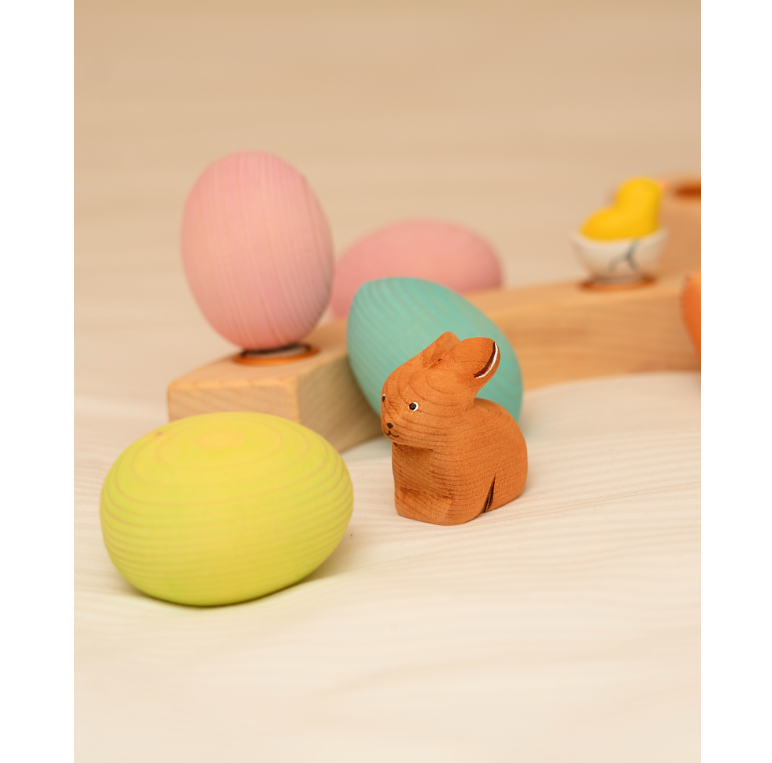 BumbuToys Figurine en bois pour couronne de célébration - lapin6