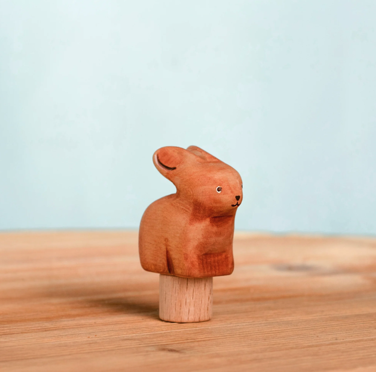 BumbuToys Figurine en bois pour couronne de célébration - lapin1