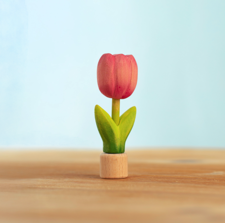 BumbuToys Figurine en bois pour couronne de célébration - Tulipe 3