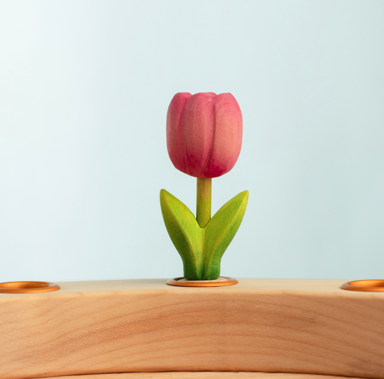 BumbuToys Figurine en bois pour couronne de célébration - Tulipe 2