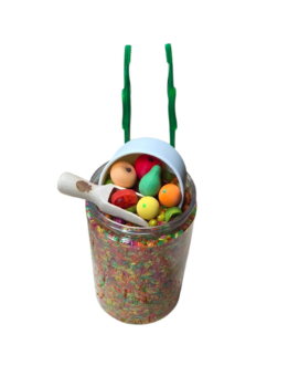 Pour and Play Mix Salade de Fruits Lot complet pour le jeu sensoriel - SensoryFun1