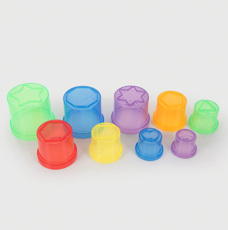 Tickit Gobelets à empiler pour le jeu sensoriel Eau et Sable - Lot de 9 11