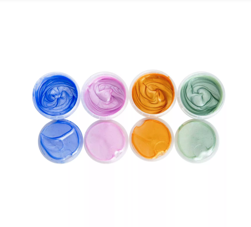 Neogrün Peinture aux doigts Mika - Vegan et avec Paillettes - Lot de 4 6