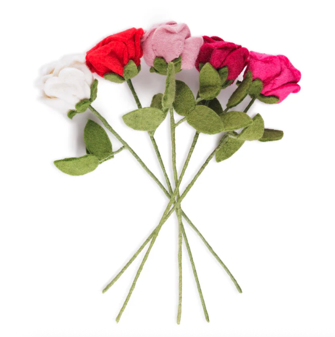 Rose en feutrine de laine - Sjaal met Verhaal1