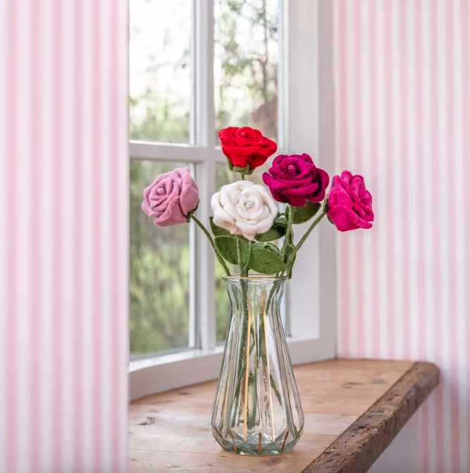 Rose en feutrine de laine - Sjaal met Verhaal3