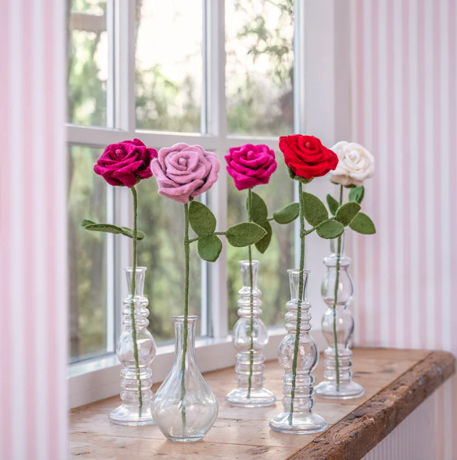 Rose en feutrine de laine - Sjaal met Verhaal4