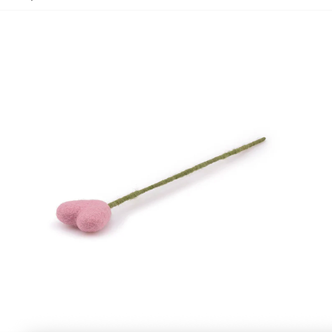 Coeur branche décorative en feutrine de laine - Sjaal met Verhaal1