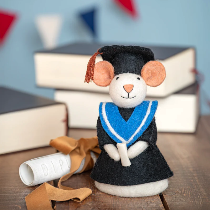 Souris de décoration Admis !! en feutrine de laine - Sjaal met Verhaal2
