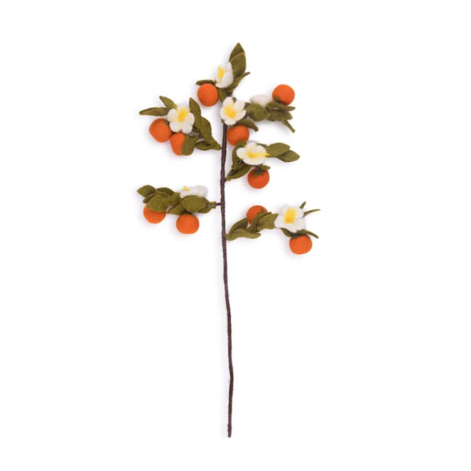 Branche de Fleurs dOranger en feutrine de laine - Sjaal met Verhaal5
