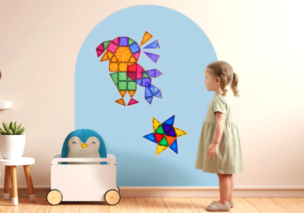 Cleverclixx Tableau magnétique Murale Autocollant 95 x 75cm - Cleverblue4