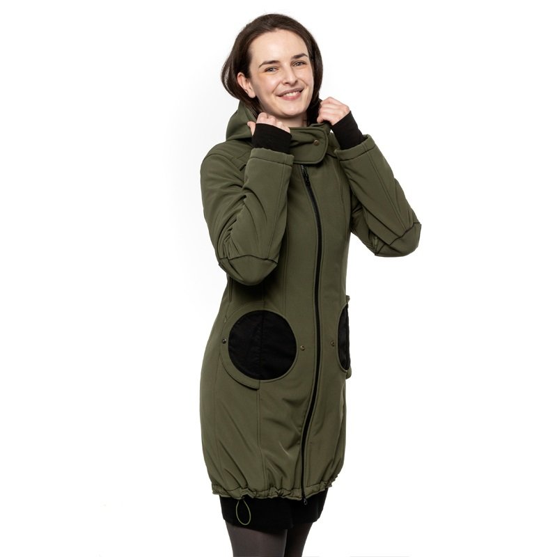 Liliputi Mamacoat manteau de portage et grossesse 4 en 1 Forest Green 3