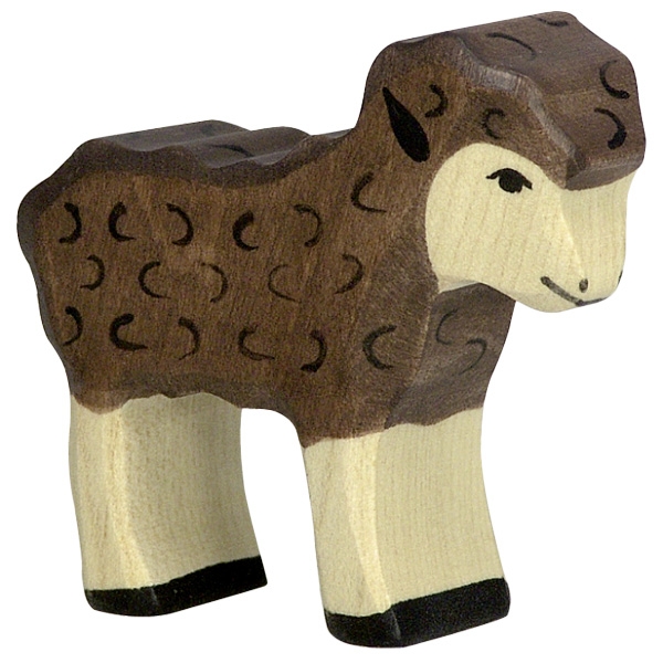 80078_ agneau noir holztiger en bois