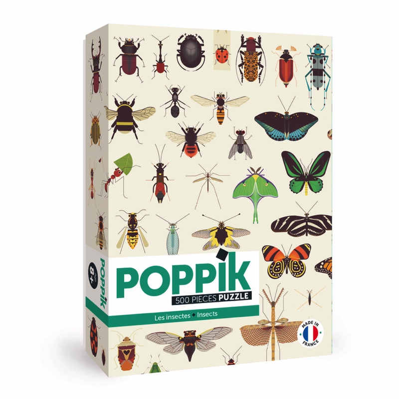 Puzzle Insectes 500 pièces Poppik